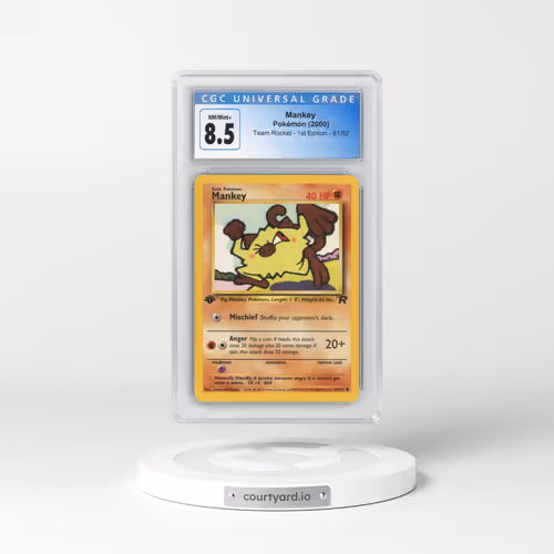2000 Team Rocket #61/82 Mankey - 1st Edition 1st Edition (CGC 8.5 NM-MT+)