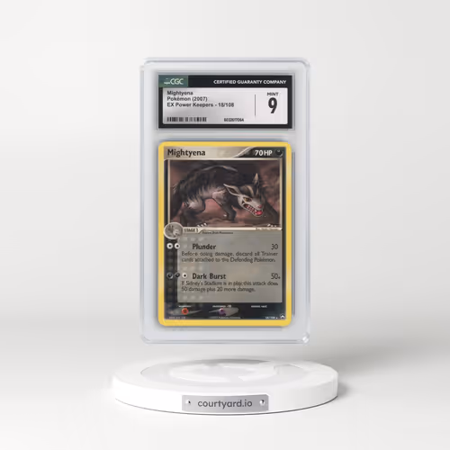 2007 Pokémon EX Power Keepers #18 Mightyena (CGC 9 MINT)