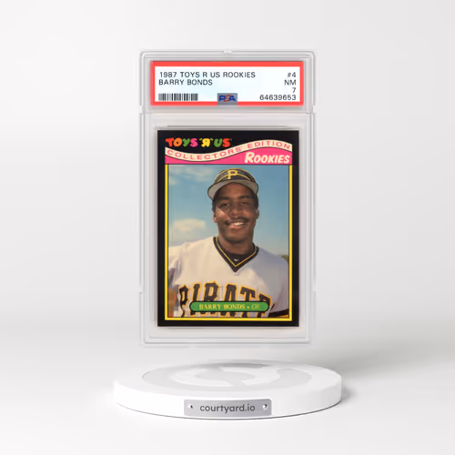 1987 Toys R US Rookies #4 Barry Bonds (PSA 7 NM)