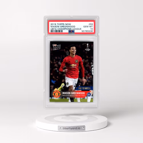 2019 Topps Now UEFA Champions League #59 Mason Greenwood (PSA 10 GEM MINT)