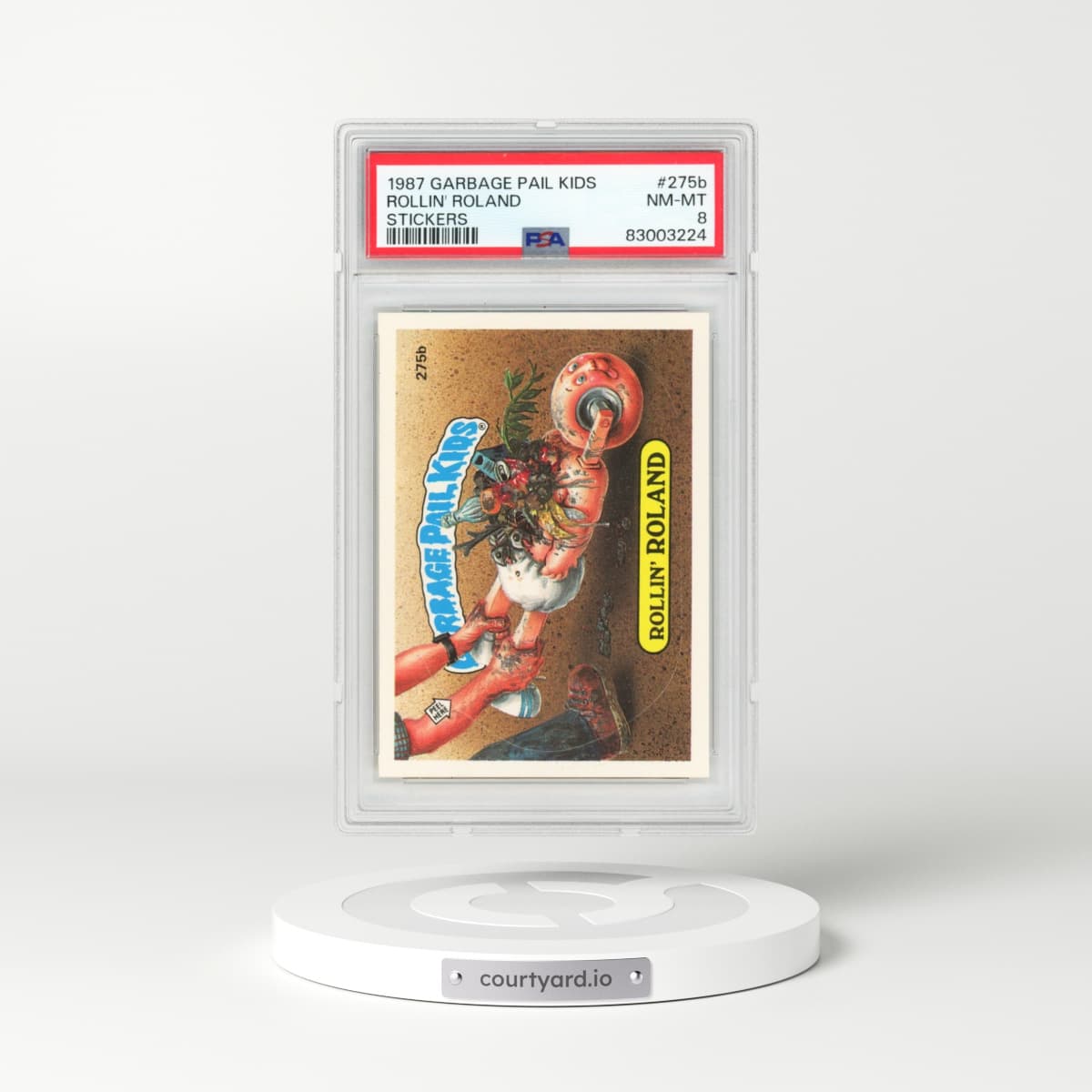 1987 Garbage Pail Kids #275b Rollin' Roland - Stickers (PSA 8 NM-MT)