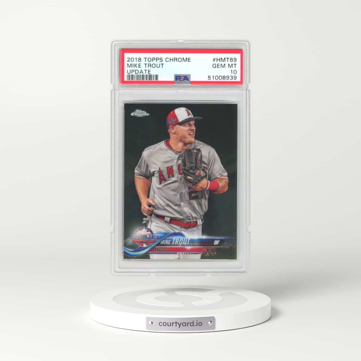 2018 Topps Chrome Update #HMT69 Mike Trout (PSA 10 GEM MINT)
