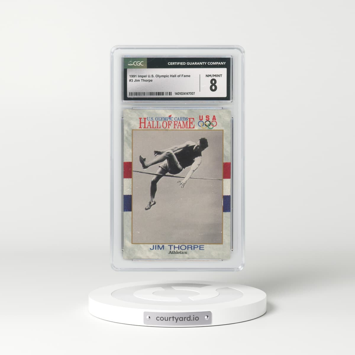 1991 Impel U.S. Olympic Hall of Fame #3 Jim Thorpe (CGC 8 NM-MT)