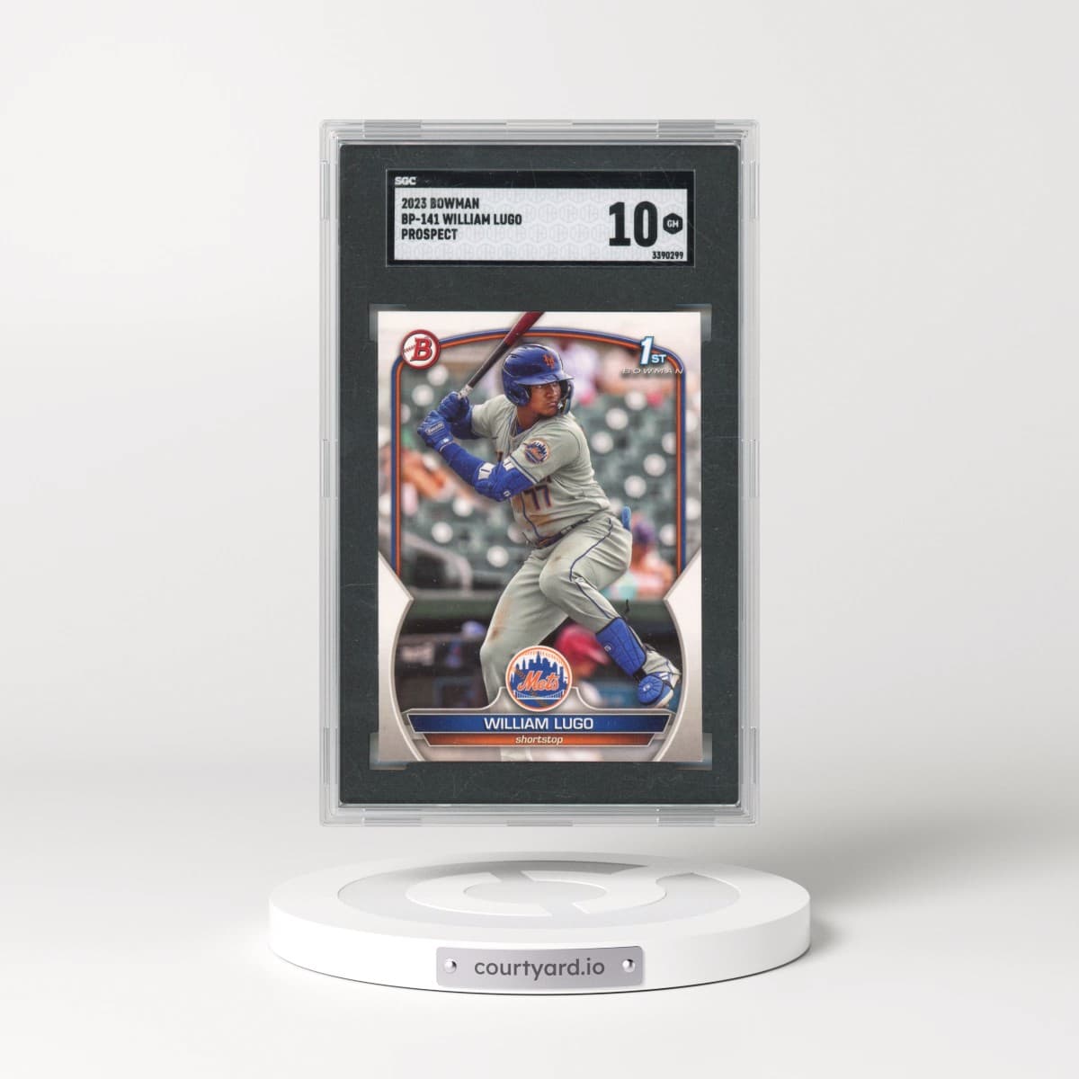 2023 Bowman #BP-141 William Lugo - Prospect (SGC 10 GEM MINT)