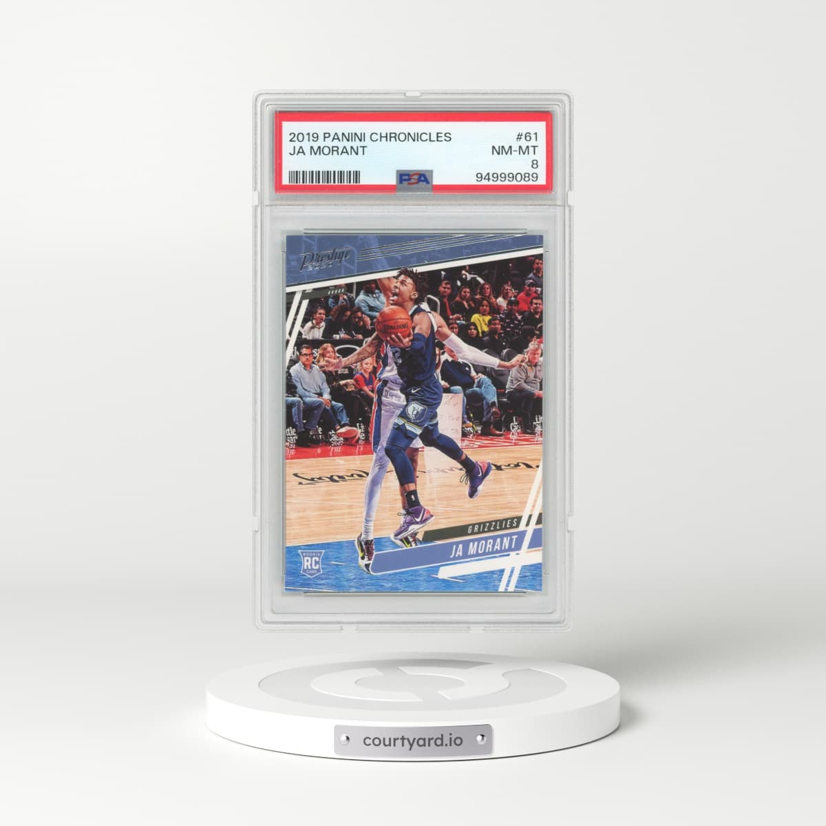 2019 Panini Chronicles #61 Ja Morant (PSA 8 NM-MT)