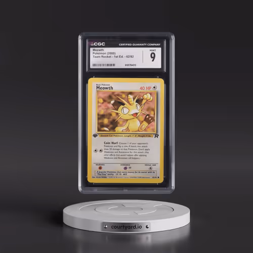 2000 Team Rocket #62/82 Meowth - 1st Edition 1st Edition (CGC 9 MINT)
