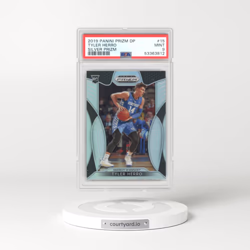 2019 Panini Prizm Draft Picks #15 Tyler Herro - Silver Prizm (PSA 9 MINT)
