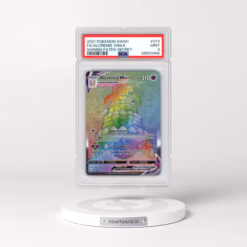 2021 Pokémon Sword & Shield Shining Fates #073 Alcremie Vmax - Full Art Secret (PSA 9 MINT)