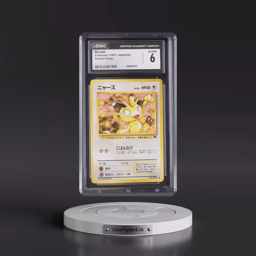 1997 Rocket Gang Meowth (CGC 6 EX-NM)