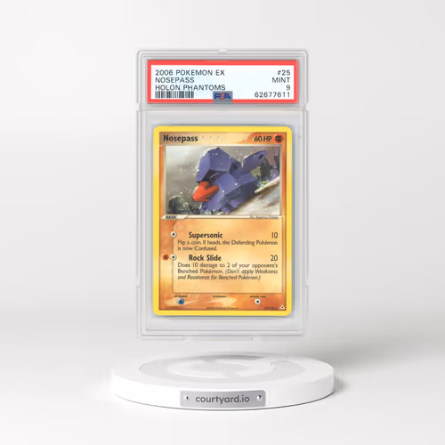 2006 EX Holon Phantoms #25 Nosepass (PSA 9 MINT)