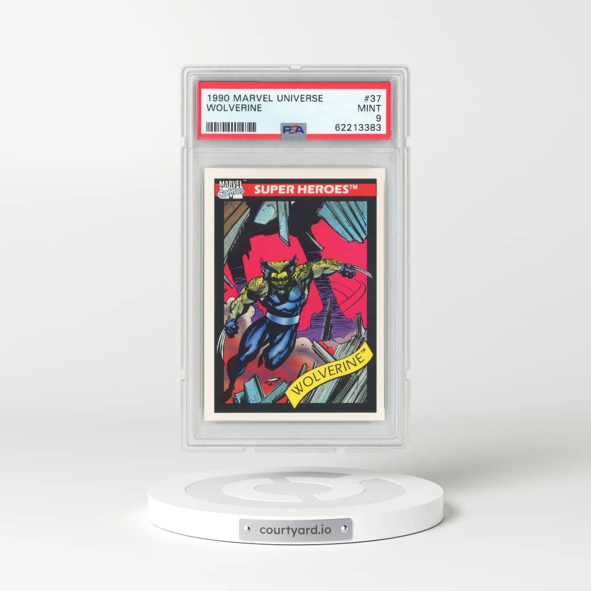 1990 Marvel Universe #37 Wolverine (PSA 9 MINT)