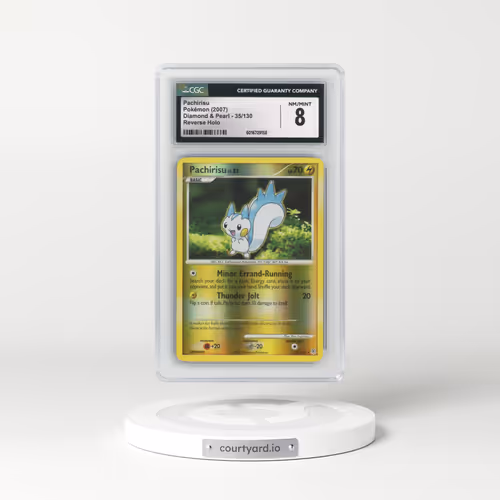 2007 Diamond & Pearl #35/130 Pachirisu - Reverse Holo (CGC 8 NM-MT)