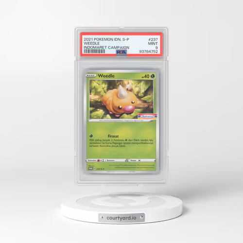 2021 Pokémon S Promo #237 Weedle - Indomaret Campaign (PSA 9 MINT)