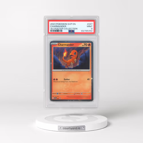 2023 Pokémon Svp EN-SV Black Star Promo #047 Charmander - 151 Poster Collection (PSA 9 MINT)
