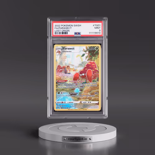 2022 Pokémon Sword & Shield Lost Origin #TG01 Parasect - Full Art (PSA 9 MINT)