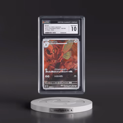 2023 Ruler of the Black Flame #116/108 Scizor - Art Rare Holo (CGC 10 GEM MINT)