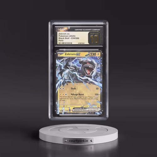 2025 Black Bolt - BLK EN #034/086 Zekrom ex - Holo (CGC 10 PRISTINE)