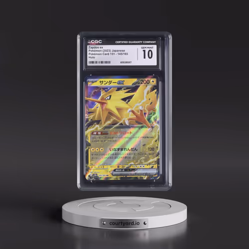 2023 Pokémon Card 151 #145/165 Zapdos ex - Holo (CGC 10 GEM MINT)