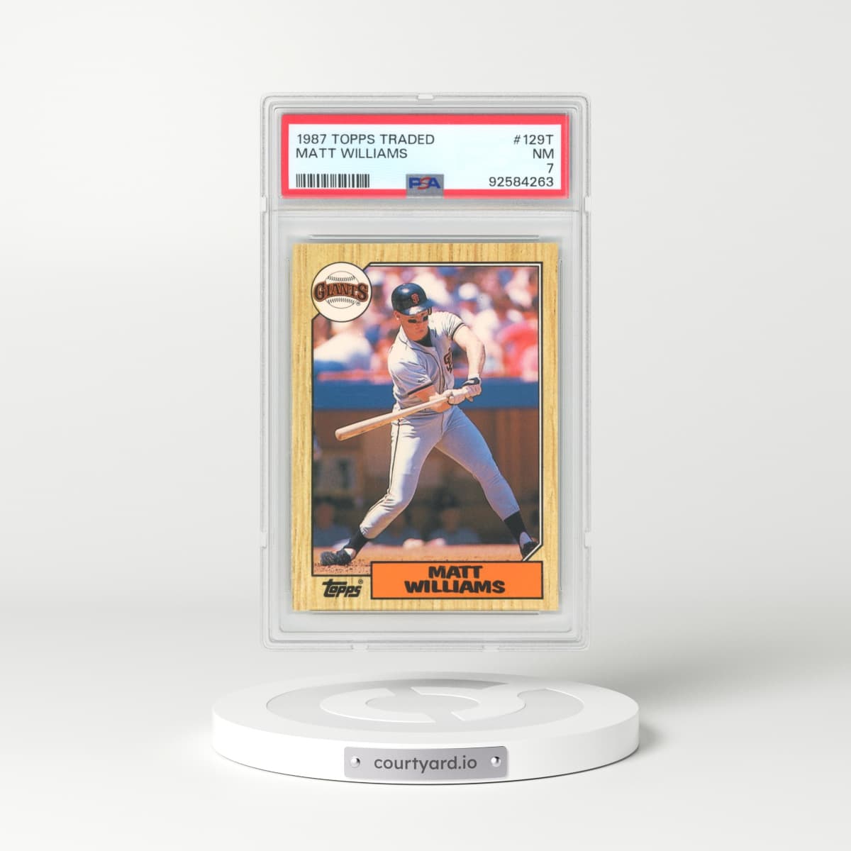 1987 Topps Traded #129T Matt Williams (PSA 7 NM)