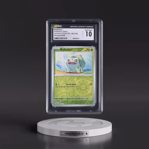 2023 Scarlet & Violet 151 - MEW EN #001/165 Bulbasaur - Reverse Holo (CGC 10 GEM MINT)