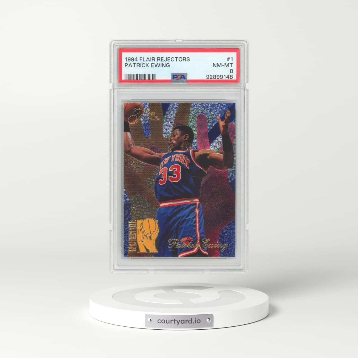 1994 Flair Rejectors #1 Patrick Ewing (PSA 8 NM-MT)