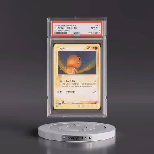 2003 Pokémon EX Sandstorm #82 Trapinch - Reverse Foil (PSA 8 NM-MT)