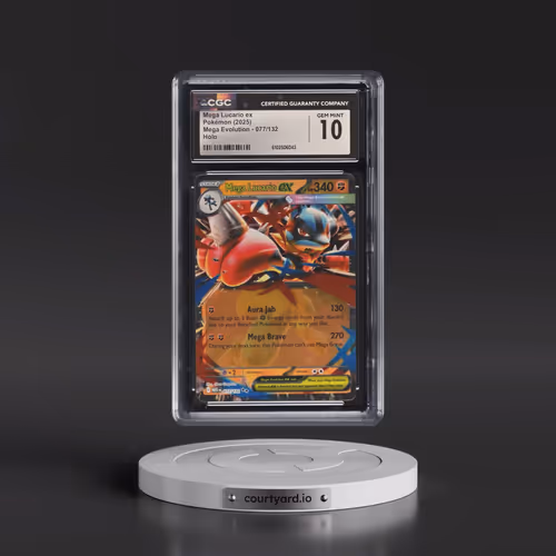 2025 Mega Evolution - MEG EN #077/132 Mega Lucario ex - Holo (CGC 10 GEM MINT)