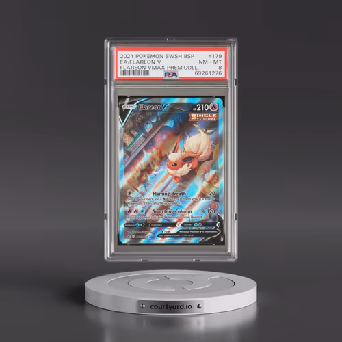2021 Pokémon Swsh Black Star Promo #179 Flareon V - Holo Full Art Flareon Vmax Premium Collection (P