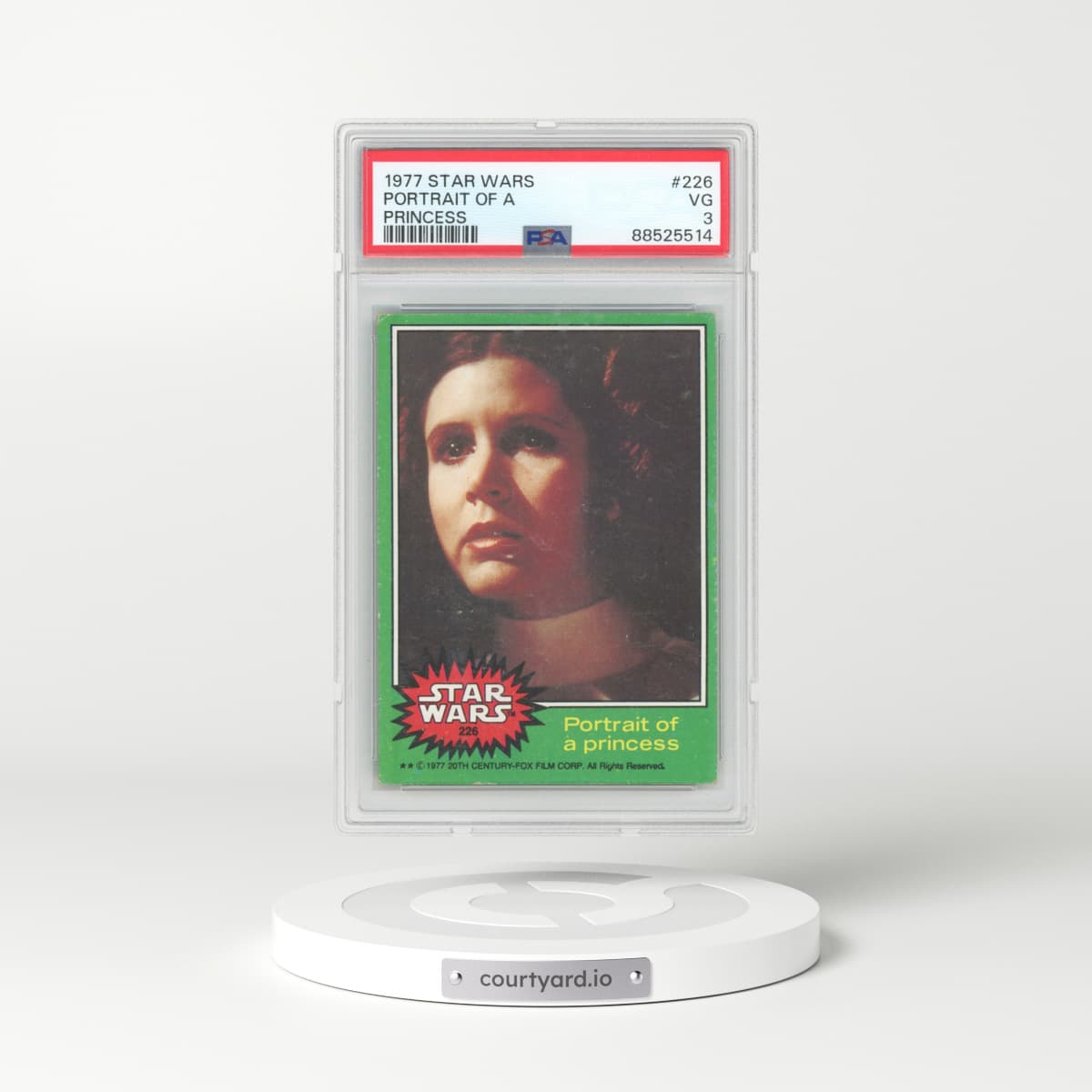 1977 Star Wars #226 Portrait of A Princess (PSA 3 VG)