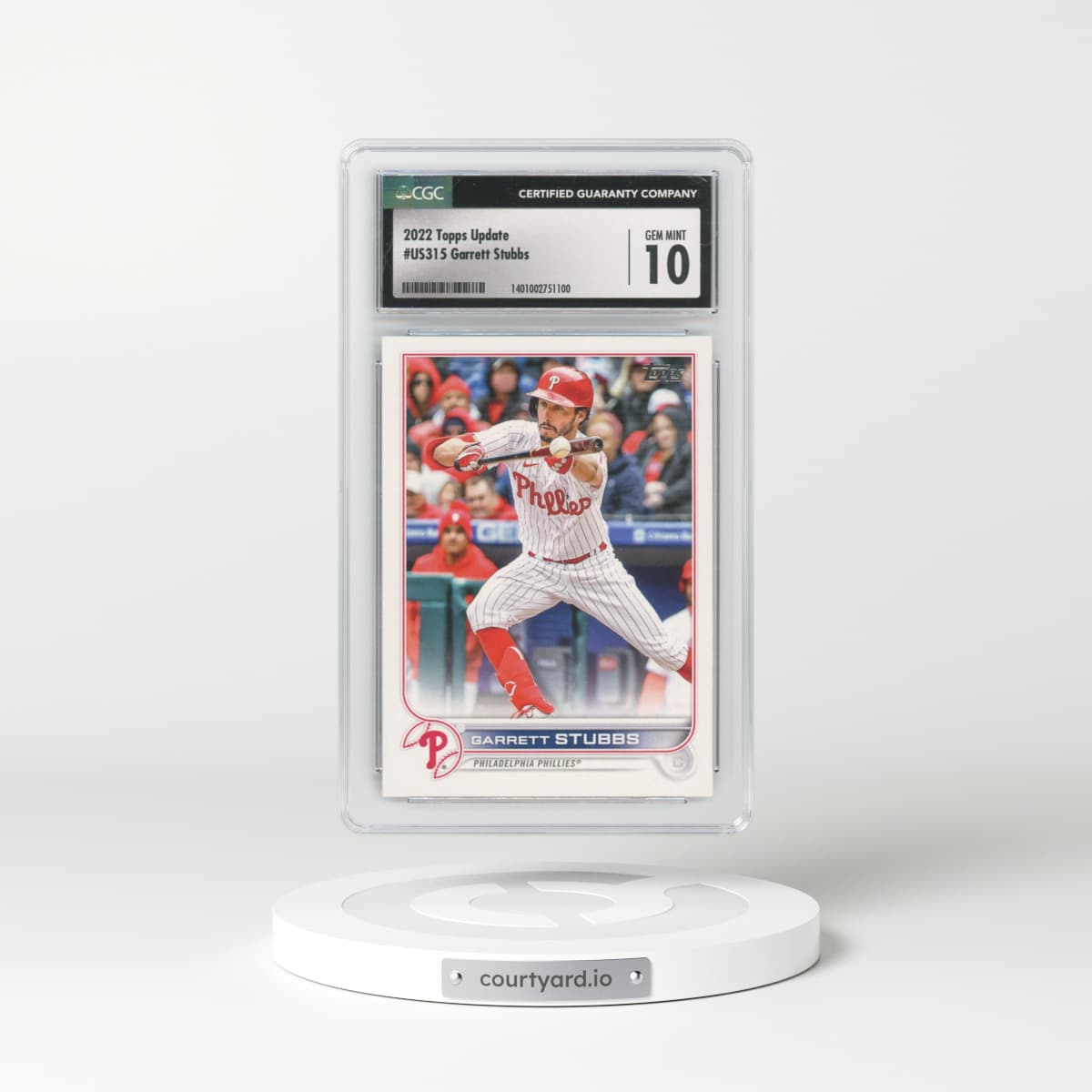 2022 Topps Update #US315 Garrett Stubbs (CGC 10 GEM MINT)