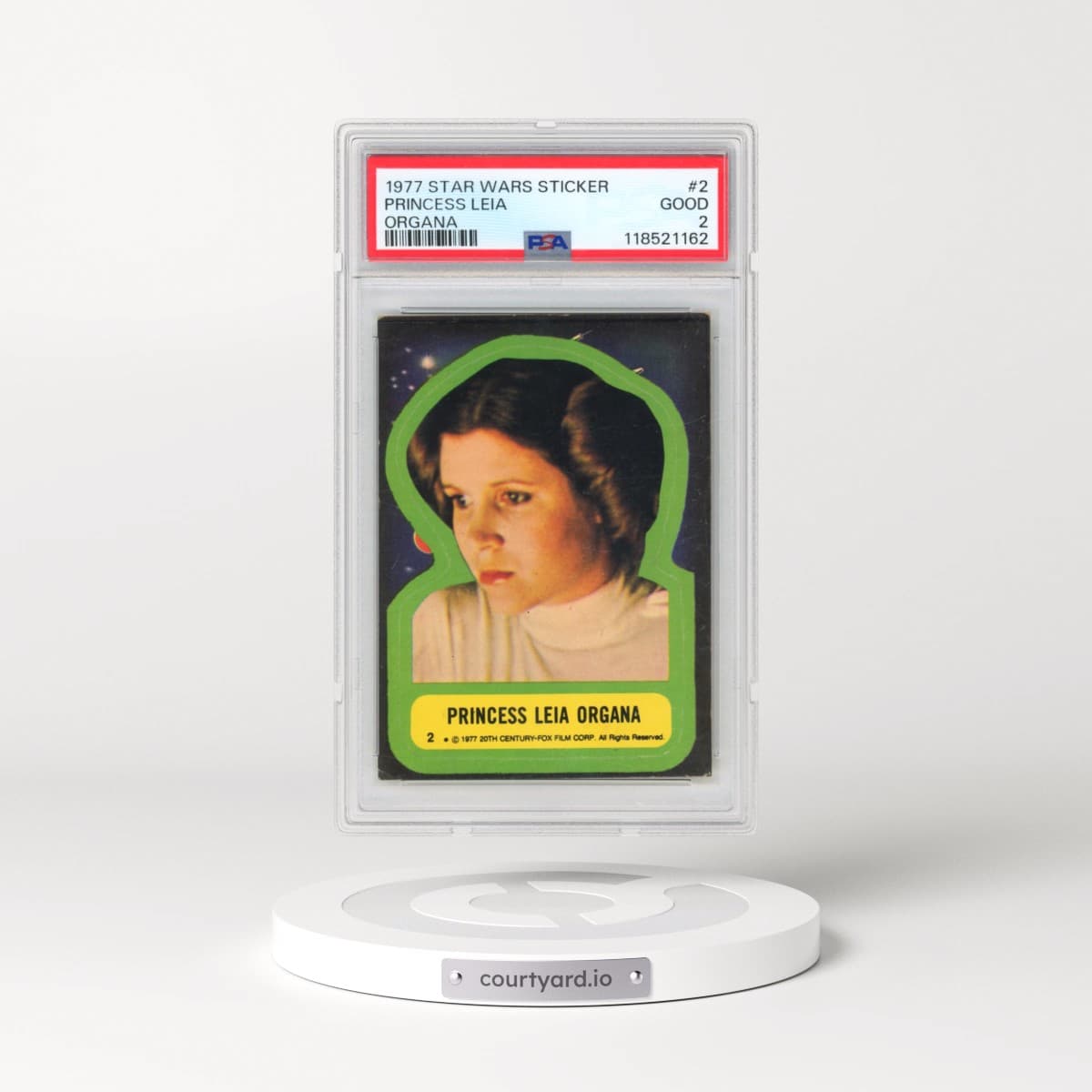 1977 Star Wars Stickers #2 Princess Leia Organa (PSA 2 GOOD)
