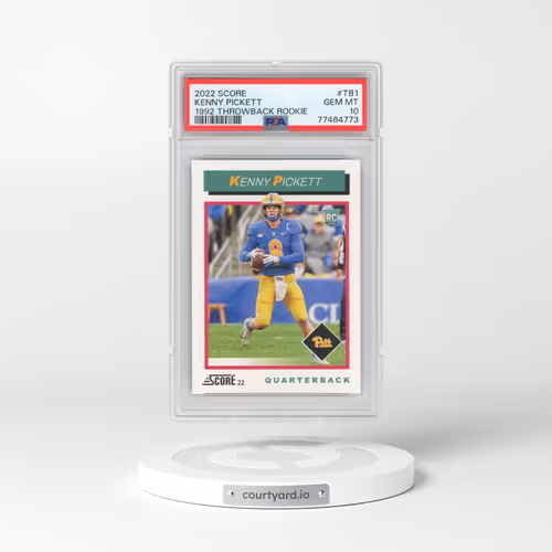 2022 Panini Score 1992 Throwback Rookie #TB1 Kenny Pickett (PSA 10 GEM MINT)