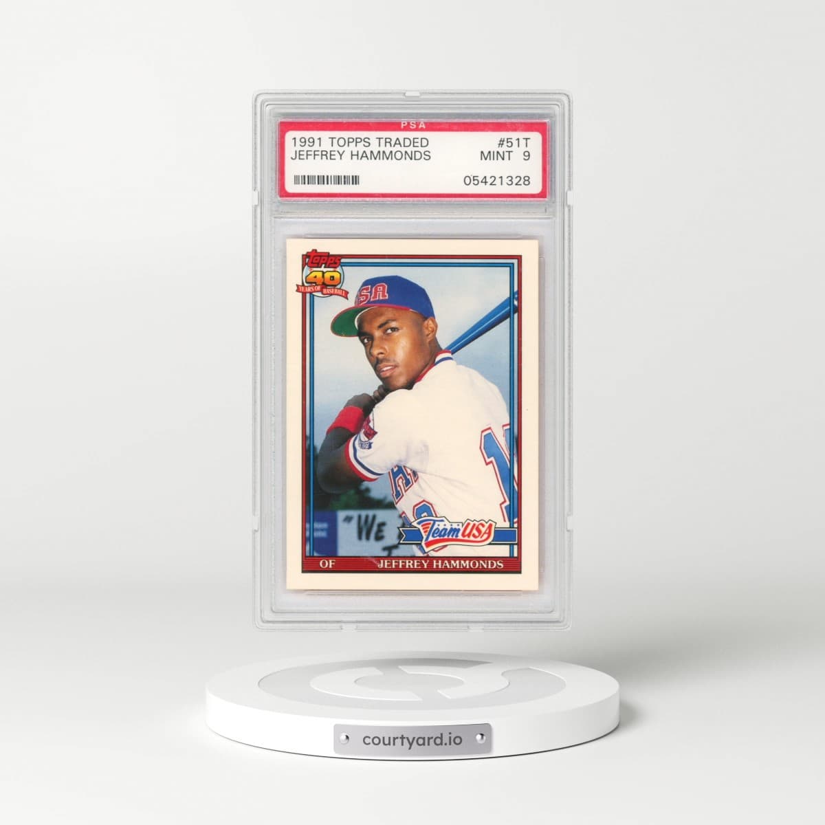 1991 Topps Traded #51T Jeffrey Hammonds (PSA 9 MINT)