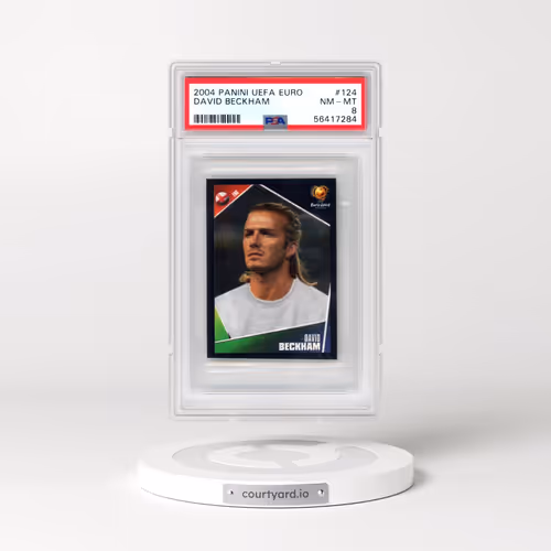 2004 Panini UEFA Euro #124 David Beckham (PSA 8 NM-MT)