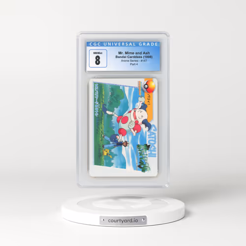 1998 Anime Series #147 Mr. Mime and Ash - Part 4 (CGC 8 NM-MT)