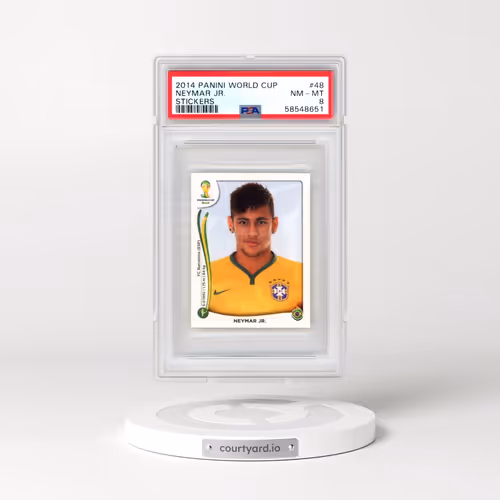 2014 Panini World Cup Stickers #48 Neymar Jr. (PSA 8 NM-MT)