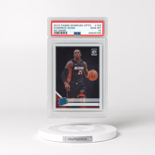 2019 Panini Donruss Optic #193 Kendrick Nunn - No Name (PSA 10 GEM MINT)