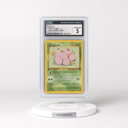 1999 Jungle #52 Exeggcute - 1st Edition (CGC 5 EX)