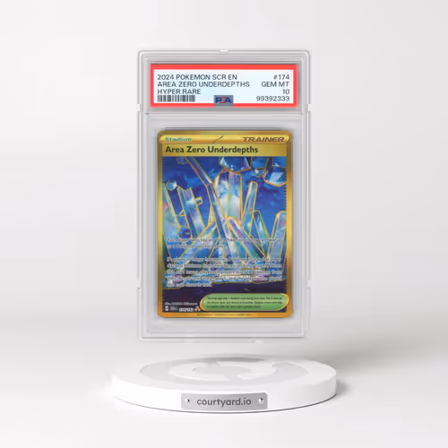 2024 Pokémon Scr EN-Stellar Crown #174 Area Zero Underdepths - Hyper Rare (PSA 10 GEM MINT)