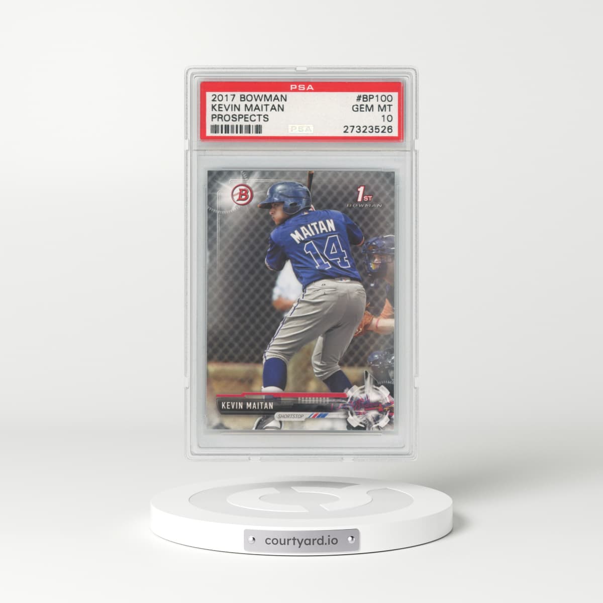2017 Bowman Prospects #BP100 Kevin Maitan (PSA 10 GEM MINT)
