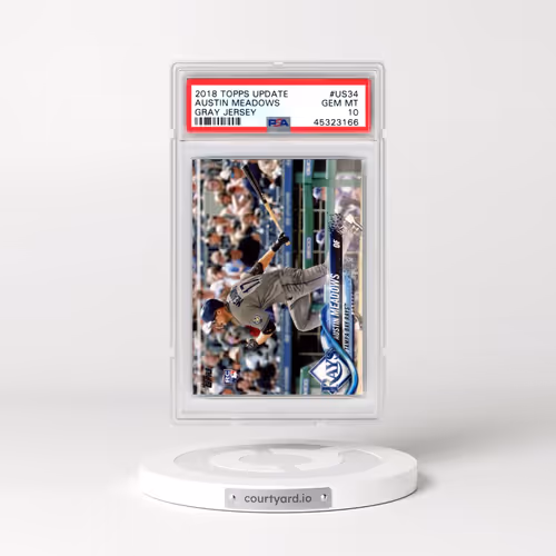 2018 Topps Update #US34 Austin Meadows - Gray Jersey (PSA 10 GEM MINT)