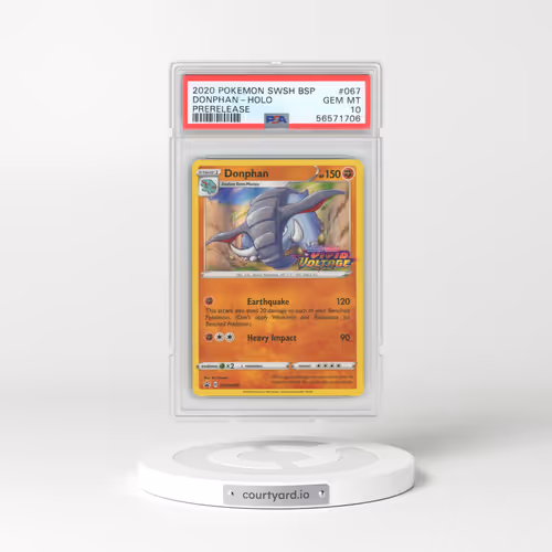 2020 Pokémon Swsh Black Star Promo #067 Donphan - Holo Prerelease (PSA 10 GEM MINT)