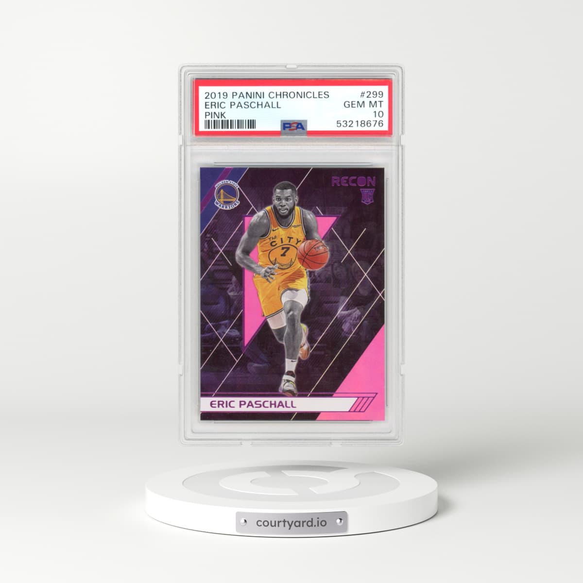 2019 Panini Chronicles #299 Eric Paschall - Pink (PSA 10 GEM MINT)