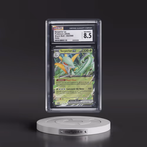 2025 Black Bolt - BLK EN #003/086 Serperior ex - Holo (CGC 8.5 NM-MT+)