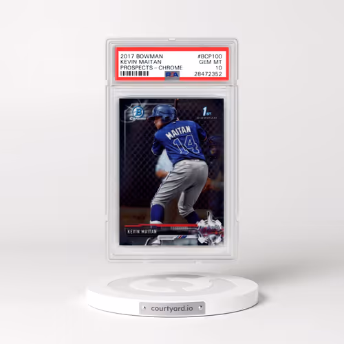 2017 Bowman Prospects #BCP100 Kevin Maitan - Chrome (PSA 10 GEM MINT)