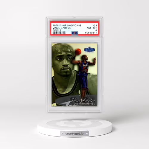 1998 Flair Showcase #25 Vince Carter - Row 3 (PSA 8 NM-MT)