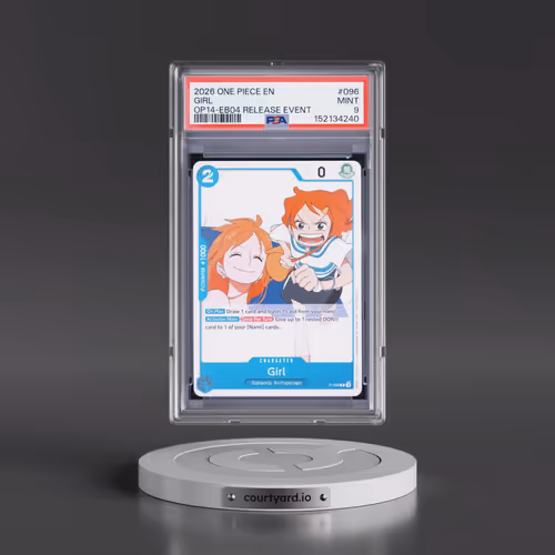 2026 One Piece Promos #096 Girl - The Azure Sea's Seven Release Event (PSA 9 MINT)