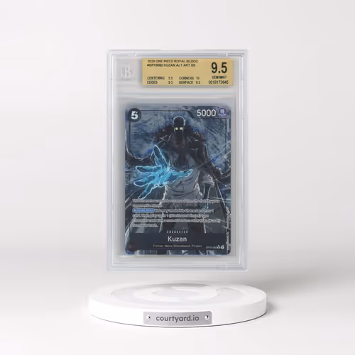 2025 One Piece Card Game Royal Blood #OP10082 Kuzan ALT ART SR (BGS 9.5 GEM MINT)