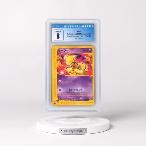 2001 Base Expansion Pack #018/128 Abra - 1st Edition (CGC 8 NM-MT)