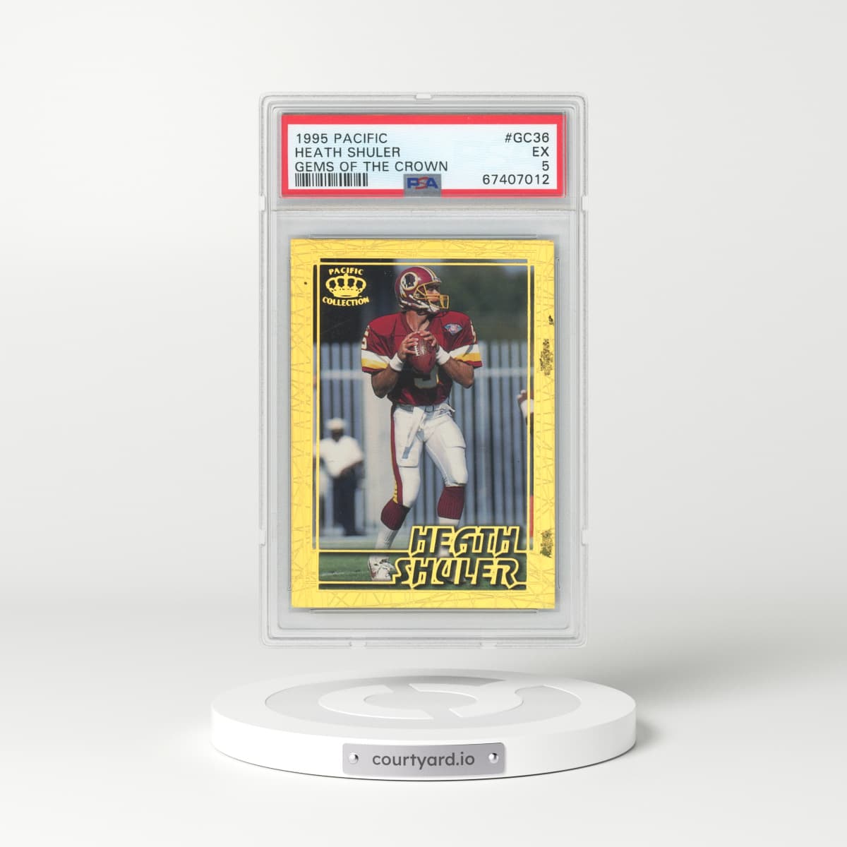 1995 Pacific Gems of the Crown #GC36 Heath Shuler (PSA 5 EX)